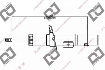 Амортизатор DJ PARTS DS1385HS